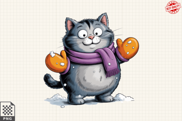 Bringing Holiday Magic to Life with Whimsical Christmas Cat Clipart and Cat PNG Files