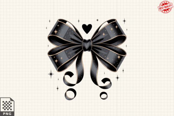 Coquette Happy New Year Clipart Bow Designs