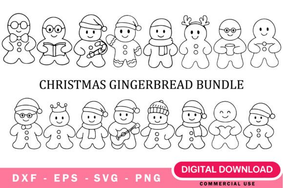 Elevate Holiday Designs with Gingerbread SVGs