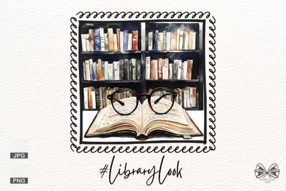 Evaluating Library Glasses Stamp PNG Clipart for Creative Projects