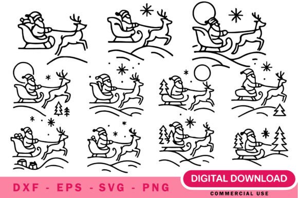 Evaluating the Sleigh Ride Scene SVG Bundle for Holiday Crafting Projects