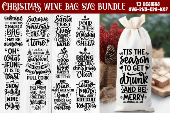 Strategic Design Deployment: Maximizing Value with a Christmas Wine SVG Bundle