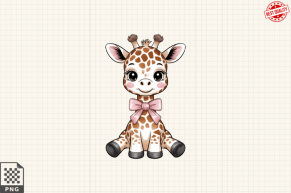 Unlock Creative Potential with High-Quality Baby Giraffe Watercolor Clipart PNG