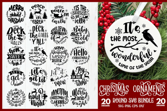 Unlock Your Holiday Creativity with a Premium Christmas Ornaments SVG Bundle