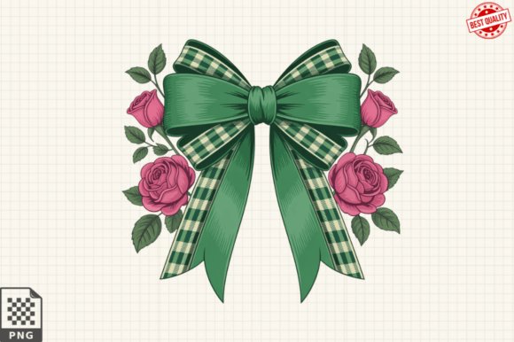 Vintage Bow Clipart Gothic Floral Ribbon: A Timeless Addition to Your Creative Projects